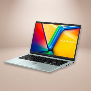Laptop ASUS VIVOBOOK GO 15 (E1504FA-NJ365W) | Verde Grisáceo, c/Mouse y Mochila
