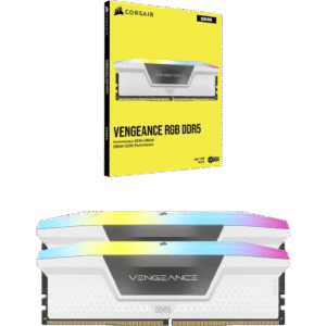 CORSAIR VENGEANCE RGB WHITE 32GB | (2x16GB) DDR5-6000, CL36