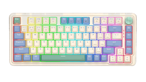 Teclado REDRAGON UCAL PRO VINTAGE WHITE K673 | Red Switch, Español - Image 4