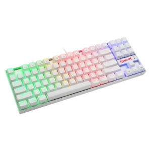Teclado REDRAGON KUMARA WHITE RGB K552 | Blue Switch, Inglés