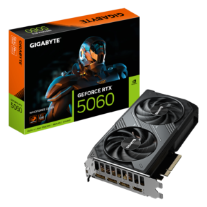 Tarjeta Gráfica GIGABYTE RTX 5060 WINDFORCE OC 8GB | GDDR7, 2 FANS, 199mm