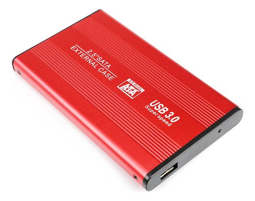 Adaptador Externo para HDD 2.5'' | USB 3.0, Color Rojo