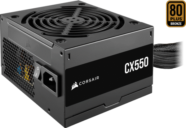 FUENTE DE PODER CORSAIR CX550 80 PLUS BRONCE