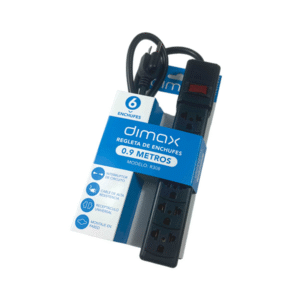 Regleta DIMAX R308 | 2200W, 0.9m