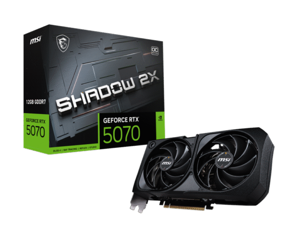 Tarjeta Gráfica MSI RTX 5070 SHADOW 2X OC 12GB | GDDR7