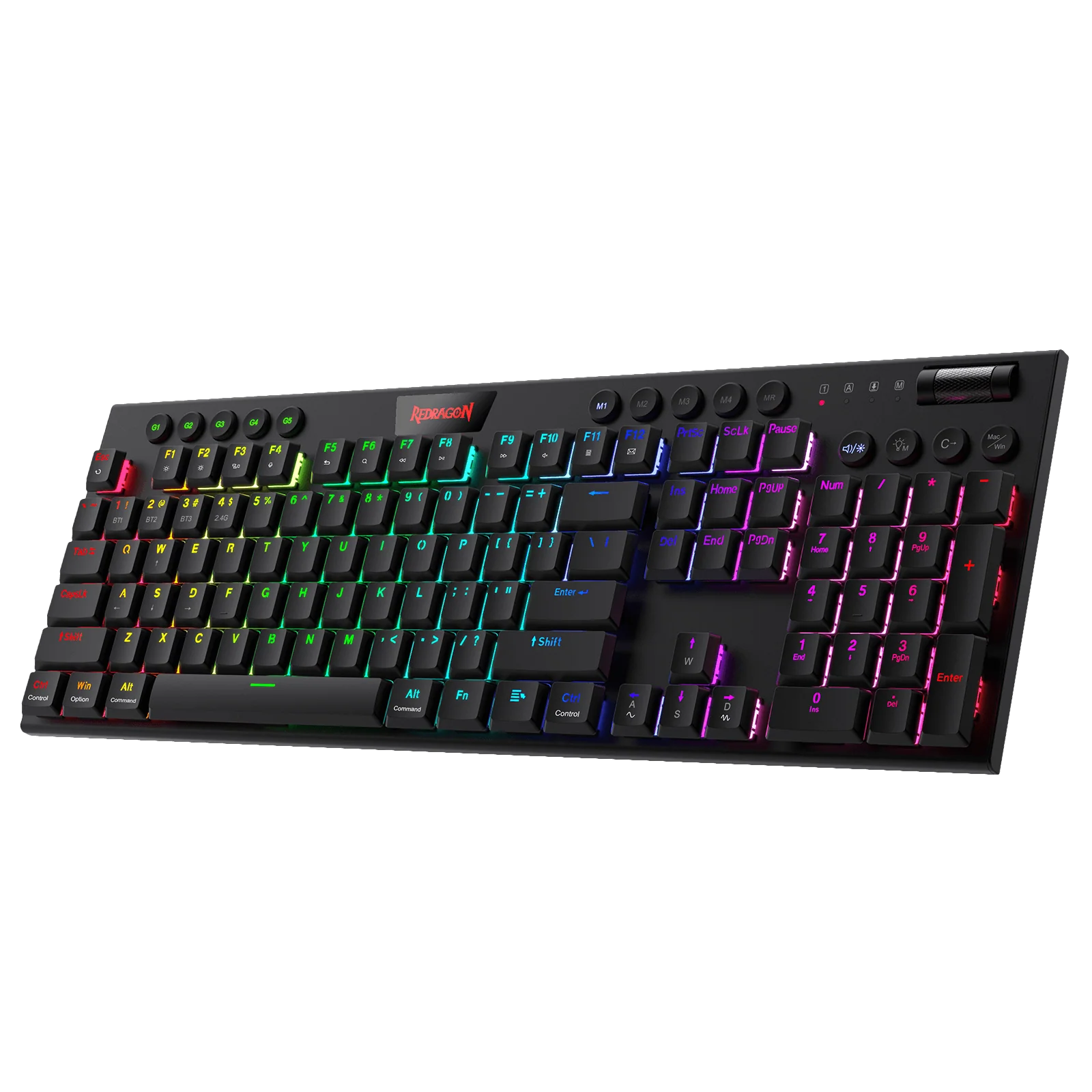 Teclado REDRAGON HORUS WIRELESS FULL SIZE K618 | Red Switch, Español