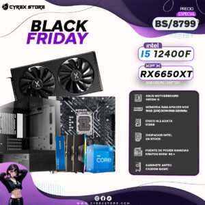 Combo INTEL-5: I5 12400F + RX 6650 XT 8GB