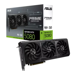 Tarjeta Gráfica ASUS PRIME RTX 5080 16GB | GDDR7, 3 FANS