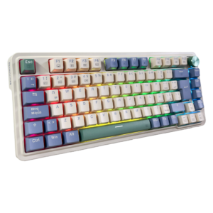 Teclado REDRAGON UCAL PRO VINTAGE WHITE K673 | Red Switch, Español