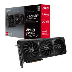 Tarjeta Gráfica ASUS PRIME RX 9070 XT OC EDITION 16GB | GDDR6, 3 FANS