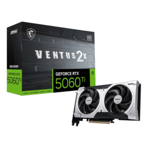 Tarjeta Gráfica MSI RTX 5060 TI VENTUS 2X OC PLUS 8GB | GDDR7, 2 FANS