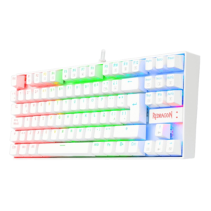 Teclado REDRAGON KUMARA RGB WHITE K552 | Blue Switch, Español, Single Mode (USB)