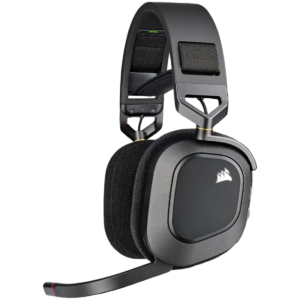 Auriculares CORSAIR HS80 RGB WIRELESS CARBON | Single Mode (2.4G)