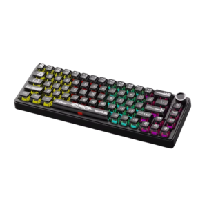 Teclado AJAZZ X NACODEX AK690 TRANSPARENT BLACK | Maillard Switch MC, Inglés, Single Mode (USB)