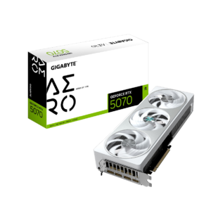 Tarjeta Gráfica GIGABYTE GeForce RTX 5070 AERO  |  OC WHITE 12GB 192-bit GDDR7, PCIe 5.0
