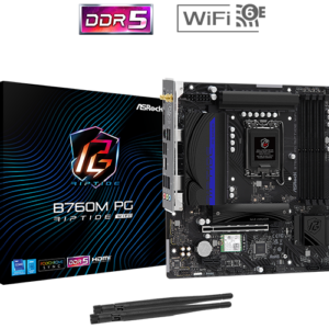 Placa Base ASROCK B760M PG RIPTIDE WIFI M-ATX, LGA1700, DDR5