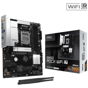 TARJETA MADRE ASROCK B850 ROCK WIFI 7 | ATX, AM5, DDR5