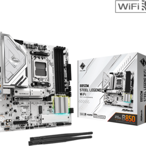 Placa Base ASROCK B850M STEEL LEGEND WIFI | M-ATX, AM5, DDR5