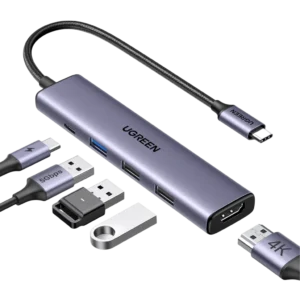 UGREEN Adaptador multipuerto USB C 5 en 1 Revodok 105 4K HDMI