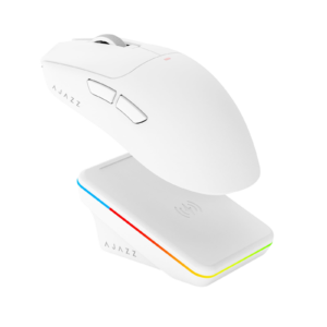 Mouse Gamer AJAZZ AJ200 White con Base de Carga