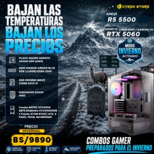 COMBO MODO INVIERNO ACTIVADO ( Ryzen 5 5500 - RTX 5060 )