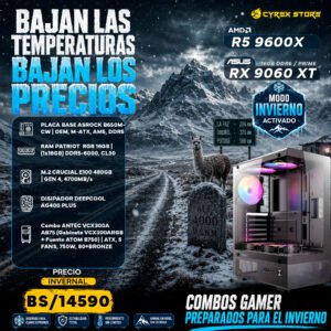 COMBO MODO INVIERNO ACTIVADO (R5 9600X - RX 9060XT )