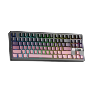 Teclado AULA F87 PRO V2 Gradient Pink | Vector Switch, Trimode (2.4G + BT+ USB)