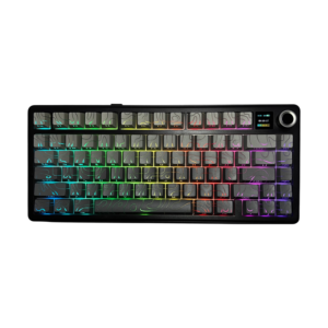 Teclado AULA F75 MAX Gradient Grey Contour Line | Reaper Switch, Trimode (2.4G + BT+ USB)