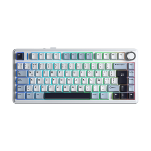 Teclado AULA F75 ESP White/Blue/Dark blue | Reaper Switch, Trimode (2.4G + BT+ USB)