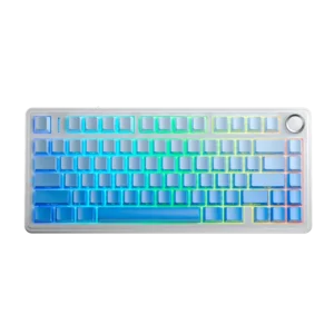 Teclado AULA F75 PRO US Gradient Blue Star | Vector Switch, Trimode (2.4G + BT+ USB)