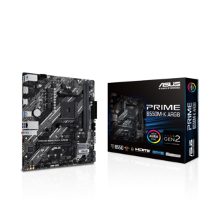 Placa Base AMD ASUS PRIME B550M-K ARGB | M-ATX, AM4, DDR4